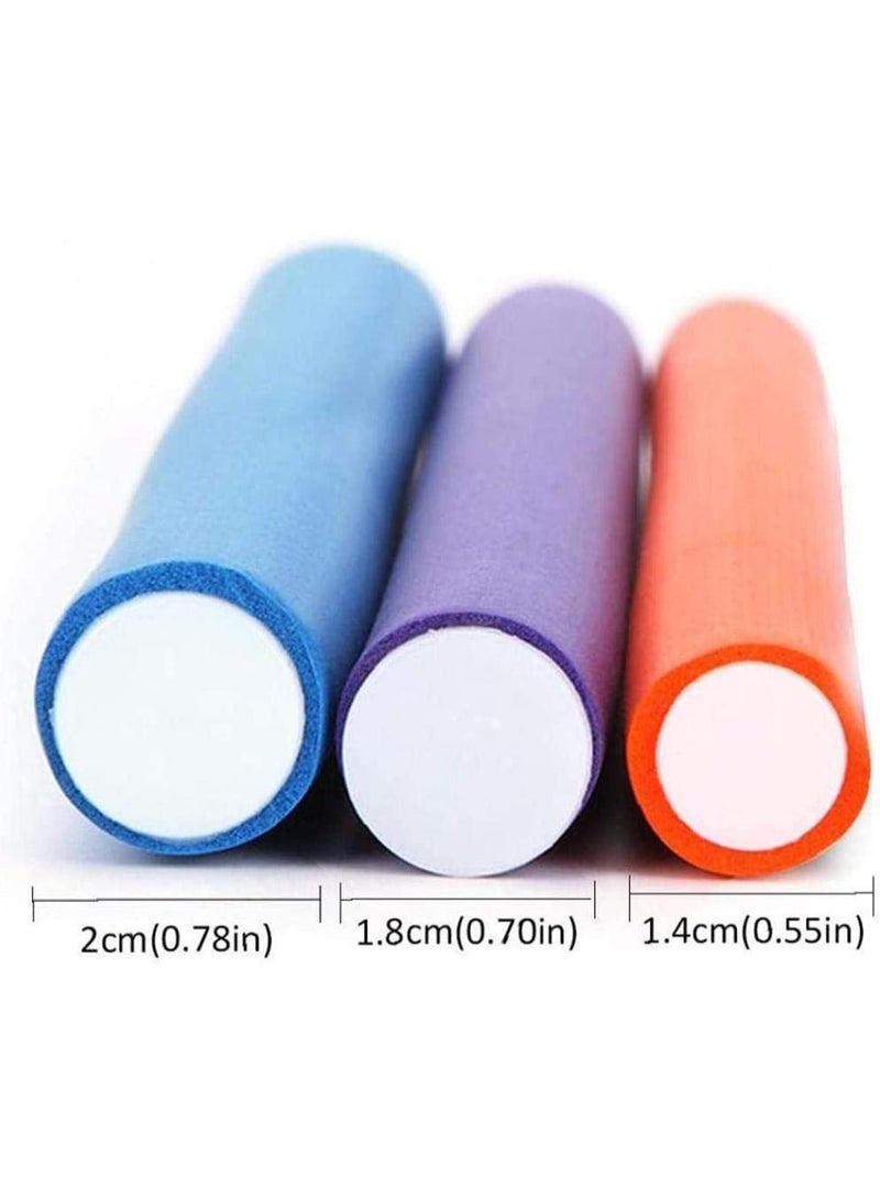 Multi-Color Flexible Hair Styling Tools Set of 10 Sponge Hair Curlers Multicolor Heatless Styling Tools - Image 2